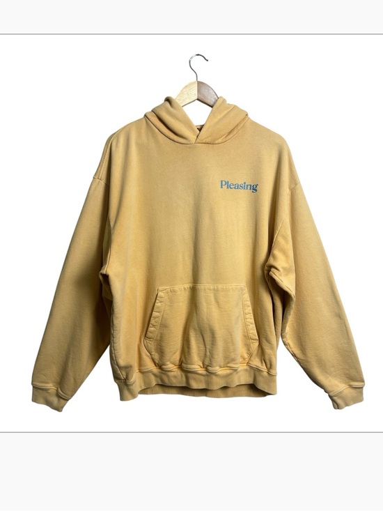 Pleasing Tops - Pleasing Harry Styles Sunset Hoodie Yellow Organic Cotton Size L